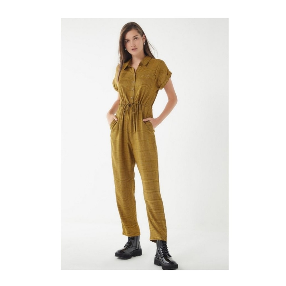 Urban Outfitters Tilda Plaid Jumpsuit